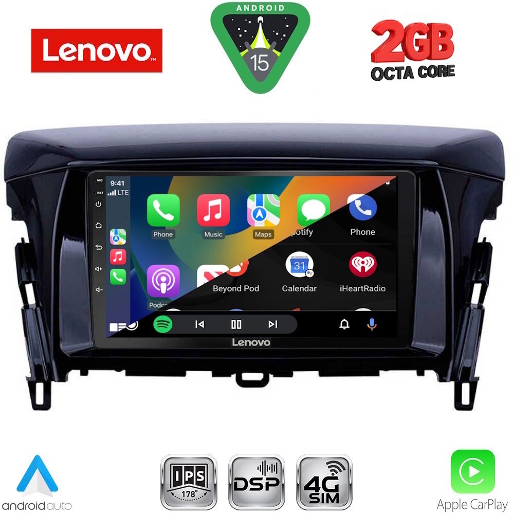 LENOVO LVF 5432_CPA (9inc) MULTIMEDIA TABLET for MITSUBISHI ECLIPSE CROSS mod. 2018-2026 LENOVO LVF 5432_CPA (9inc) MULTIMEDIA TABLET for MITSUBISHI ECLIPSE CROSS mod. 2018-2026