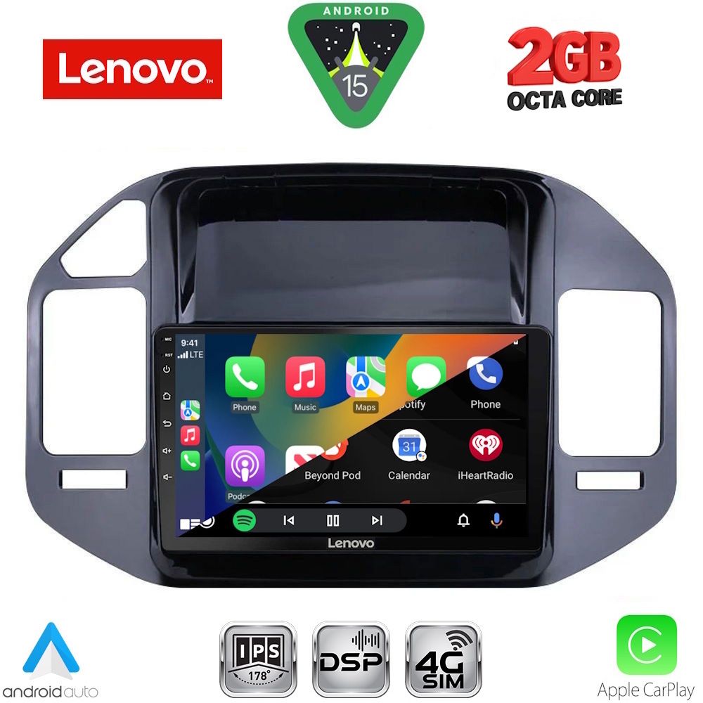 LENOVO LVF 5444_CPA (9inc) MULTIMEDIA TABLET for MITSUBISHI PAJERO mod. 1999-2006 LENOVO LVF 5444_CPA (9inc) MULTIMEDIA TABLET for MITSUBISHI PAJERO mod. 1999-2006