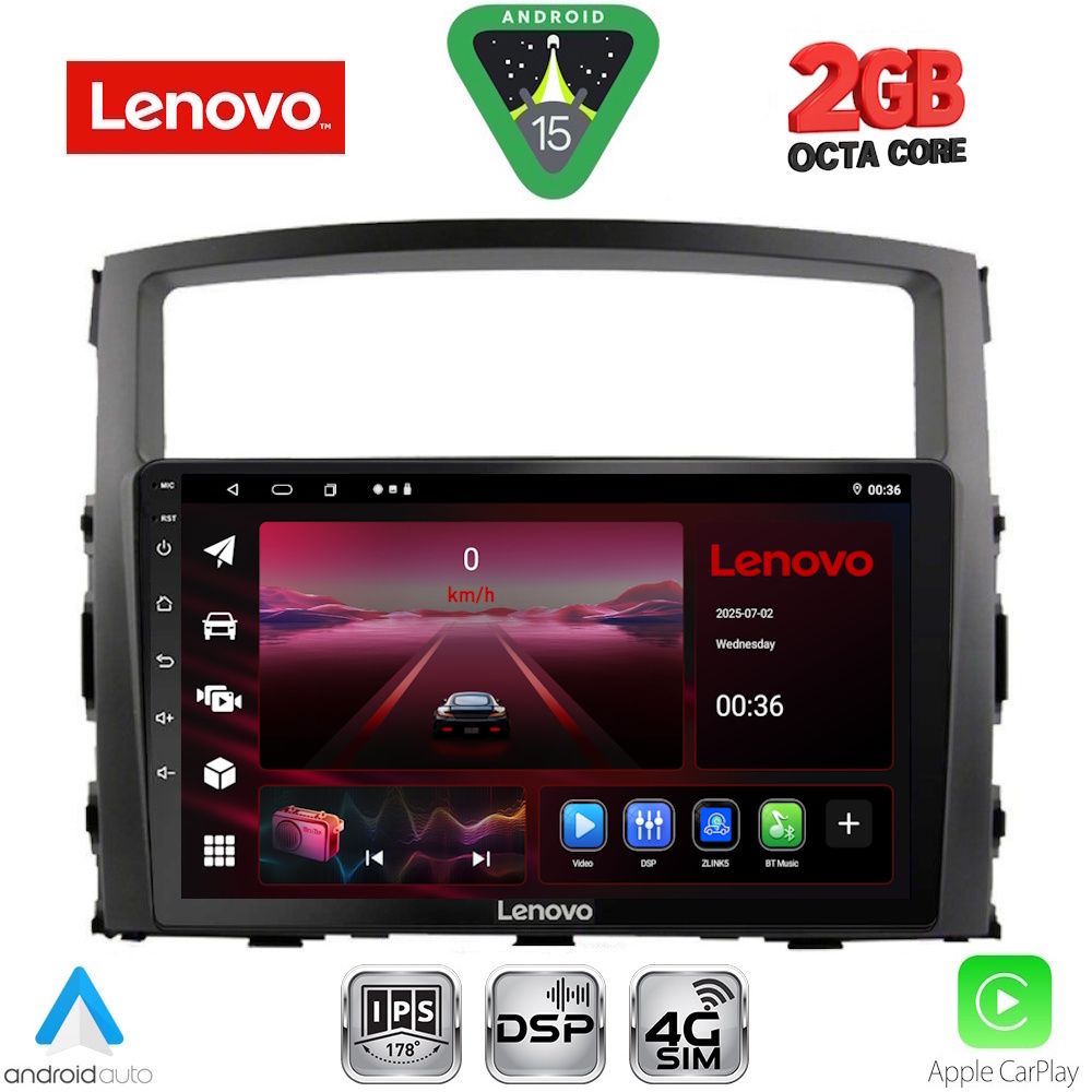 LENOVO LVF 5446_CPA (9inc) MULTIMEDIA TABLET for MITSUBISHI PAJERO mod. 2006-2013 LENOVO LVF 5446_CPA (9inc) MULTIMEDIA TABLET for MITSUBISHI PAJERO mod. 2006-2013