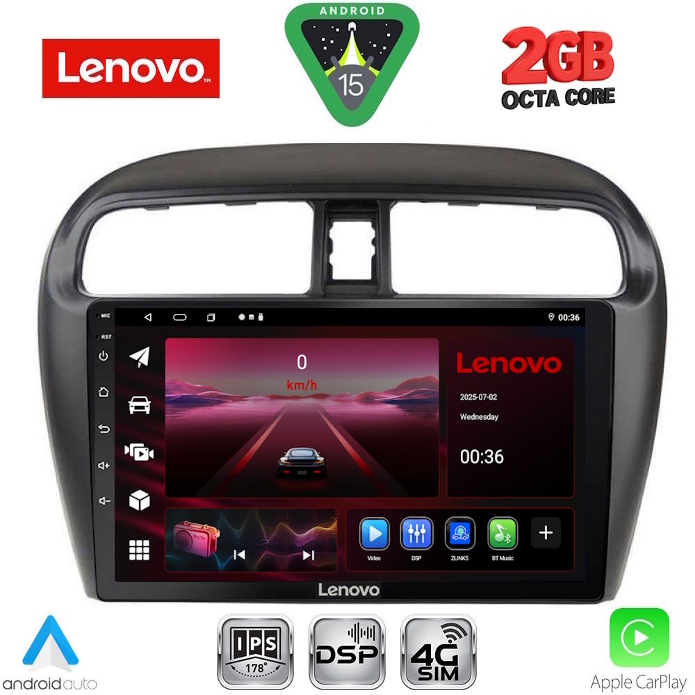 LENOVO LVF 5448_CPA (9inc) MULTIMEDIA TABLET for MITSUBISHI SPACESTAR mod. 2013-2020 LENOVO LVF 5448_CPA (9inc) MULTIMEDIA TABLET for MITSUBISHI SPACESTAR mod. 2013-2020