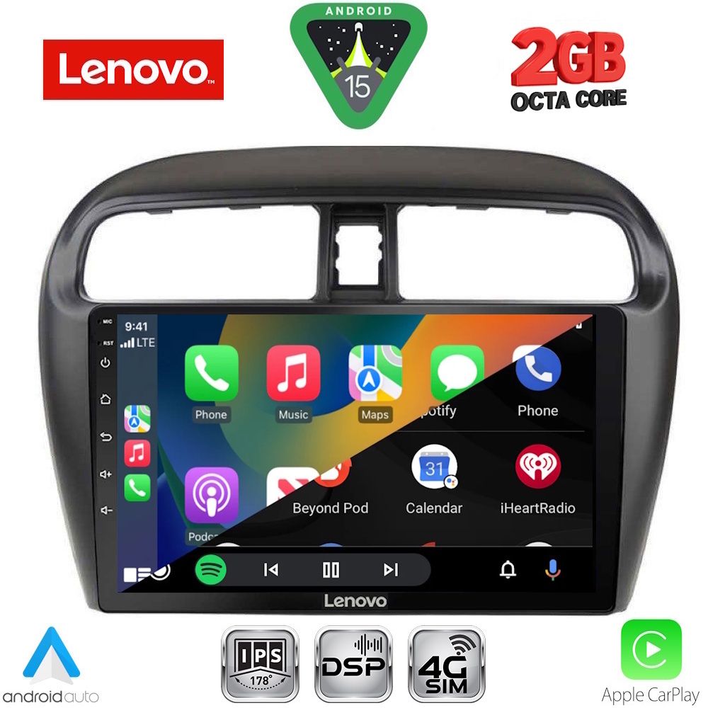 LENOVO LVF 5448_CPA (9inc) MULTIMEDIA TABLET for MITSUBISHI SPACESTAR mod. 2013-2020 LENOVO LVF 5448_CPA (9inc) MULTIMEDIA TABLET for MITSUBISHI SPACESTAR mod. 2013-2020