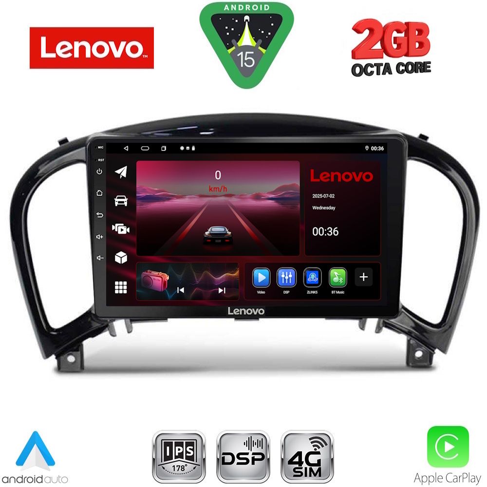 LENOVO LVF 5452_CPA (9inc) MULTIMEDIA TABLET for NISSAN JUKE mod. 2009-2020 LENOVO LVF 5452_CPA (9inc) MULTIMEDIA TABLET for NISSAN JUKE mod. 2009-2020