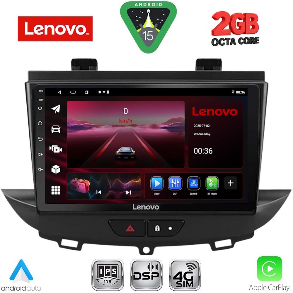 LENOVO LVF 5490_CPA (9inc) MULTIMEDIA TABLET for OPEL CROSSLAND – GRANDLAND mod. 2017-2025 LENOVO LVF 5490_CPA (9inc) MULTIMEDIA TABLET for OPEL CROSSLAND – GRANDLAND mod. 2017-2025