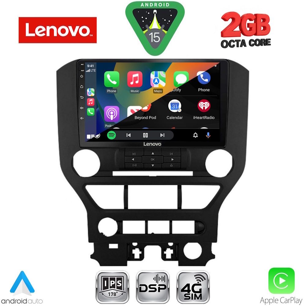 LENOVO LVF 5166_CPA 3BUT (9inc) MULTIMEDIA TABLET for FORD MUSTANG mod. 2015-2020 LENOVO LVF 5166_CPA 3BUT (9inc) MULTIMEDIA TABLET for FORD MUSTANG mod. 2015-2020
