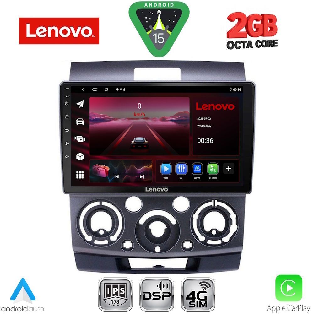 LENOVO LVF 5170_CPA (9inc) MULTIMEDIA TABLET for FORD RANGER | MAZDA BT50 mod. 2006-2011 LENOVO LVF 5170_CPA (9inc) MULTIMEDIA TABLET for FORD RANGER | MAZDA BT50 mod. 2006-2011