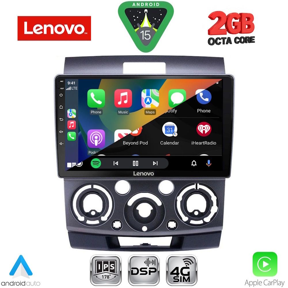 LENOVO LVF 5170_CPA (9inc) MULTIMEDIA TABLET for FORD RANGER | MAZDA BT50 mod. 2006-2011 LENOVO LVF 5170_CPA (9inc) MULTIMEDIA TABLET for FORD RANGER | MAZDA BT50 mod. 2006-2011
