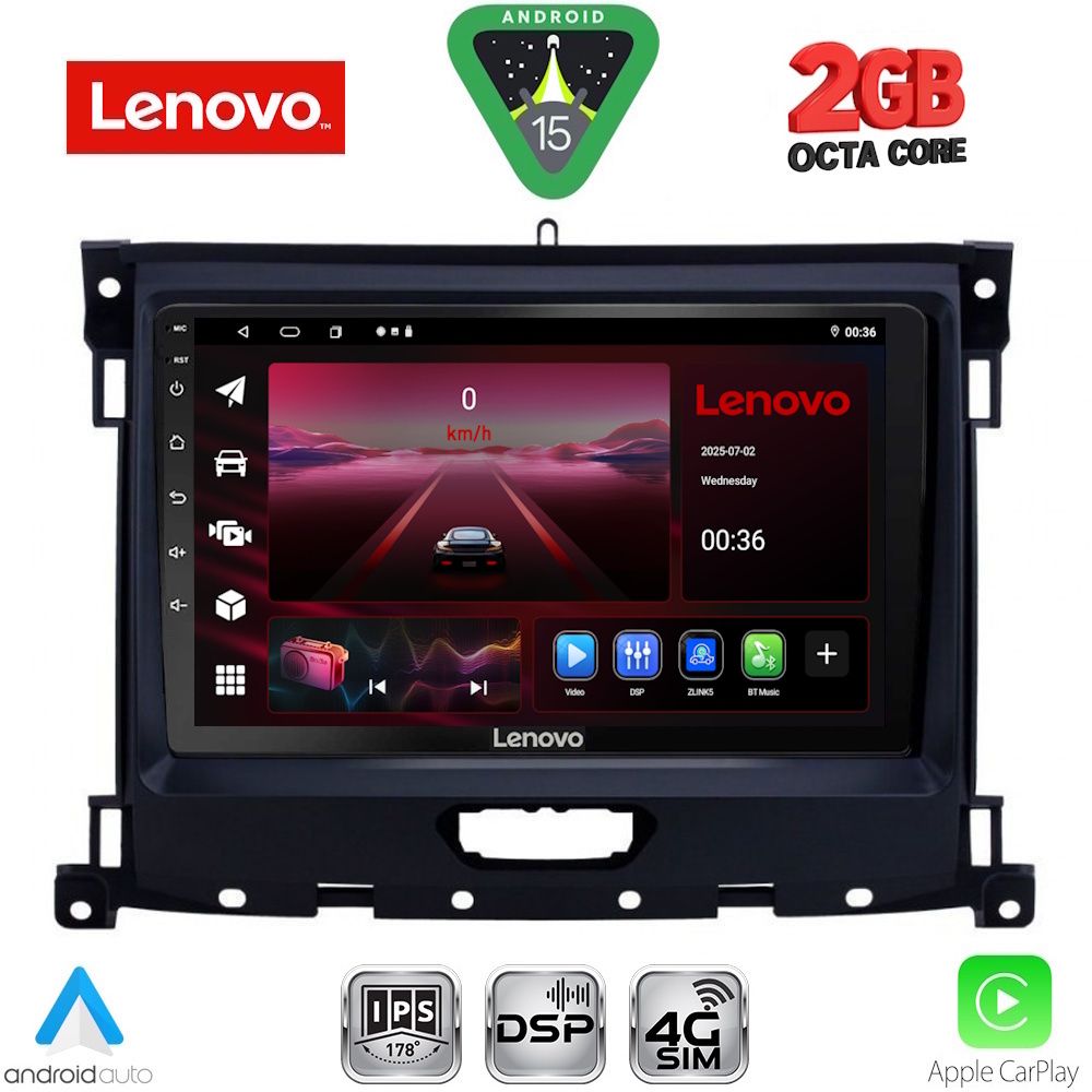 LENOVO LVF 5173_CPA (9inc) MULTIMEDIA TABLET for FORD RANGER mod. 2018-2023 LENOVO LVF 5173_CPA (9inc) MULTIMEDIA TABLET for FORD RANGER mod. 2018-2023