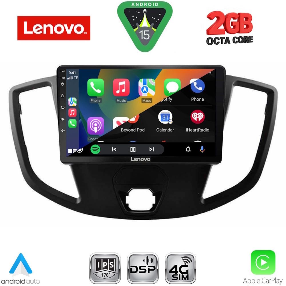 LENOVO LVF 5179_CPA (9inc) MULTIMEDIA TABLET for FORD TRANSIT mod. 2014-2020 LENOVO LVF 5179_CPA (9inc) MULTIMEDIA TABLET for FORD TRANSIT mod. 2014-2020