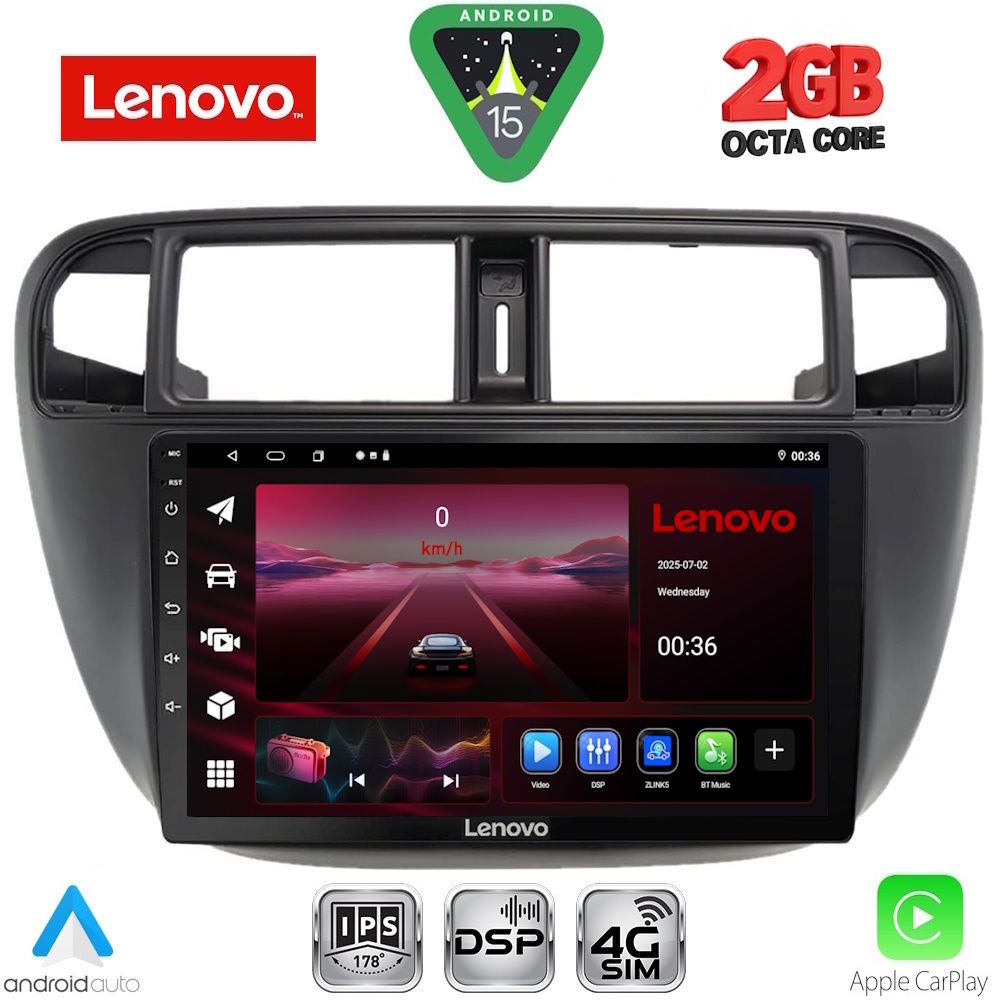 LENOVO LVF 5186_CPA A/C (9inc) MULTIMEDIA TABLET for HONDA CIVIC mod. 1995-2001 LENOVO LVF 5186_CPA A/C (9inc) MULTIMEDIA TABLET for HONDA CIVIC mod. 1995-2001