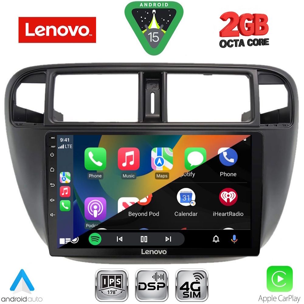 LENOVO LVF 5186_CPA A/C (9inc) MULTIMEDIA TABLET for HONDA CIVIC mod. 1995-2001 LENOVO LVF 5186_CPA A/C (9inc) MULTIMEDIA TABLET for HONDA CIVIC mod. 1995-2001