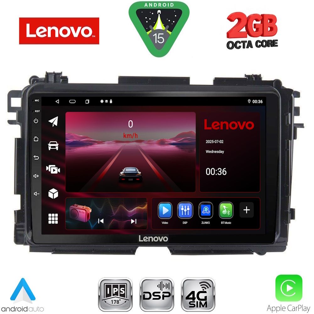 LENOVO LVF 5201_CPA (9inc) MULTIMEDIA TABLET for HONDA HRV mod. 2015-2021 LENOVO LVF 5201_CPA (9inc) MULTIMEDIA TABLET for HONDA HRV mod. 2015-2021
