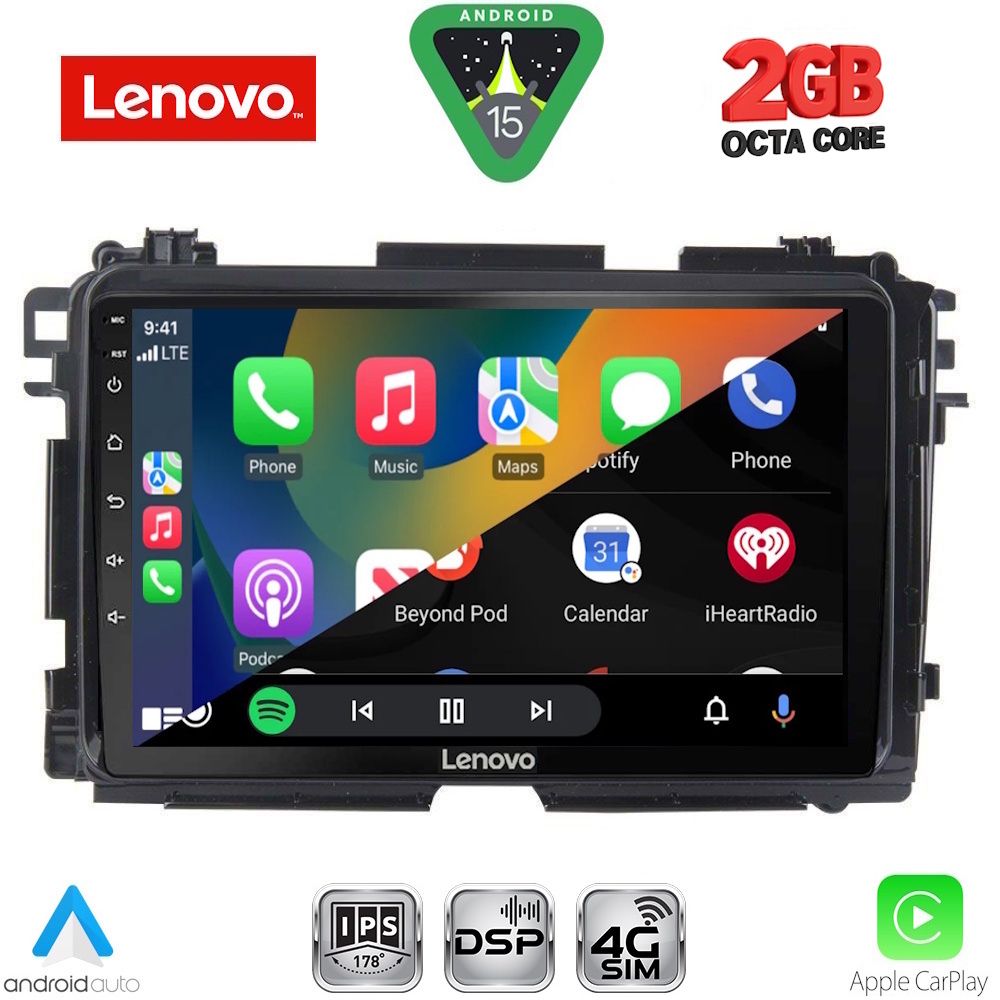 LENOVO LVF 5201_CPA (9inc) MULTIMEDIA TABLET for HONDA HRV mod. 2015-2021 LENOVO LVF 5201_CPA (9inc) MULTIMEDIA TABLET for HONDA HRV mod. 2015-2021