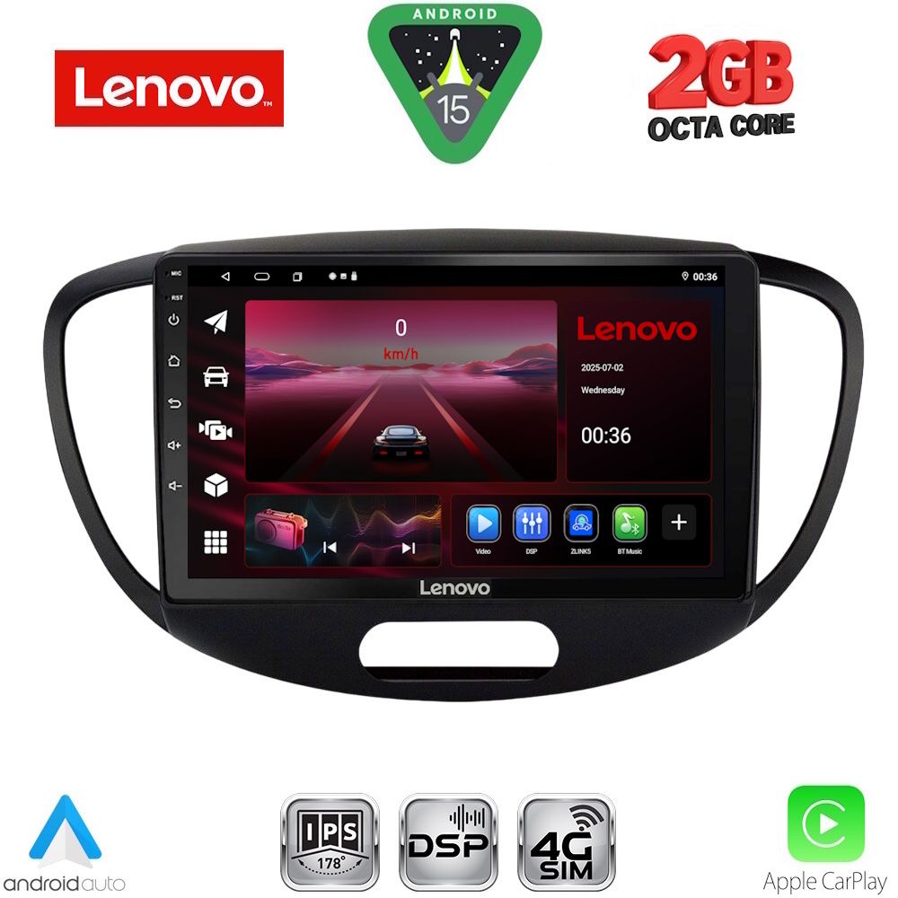 LENOVO LVF 5223_CPA (9inc) MULTIMEDIA TABLET for HYUNDAI i10 mod. 2008-2013 LENOVO LVF 5223_CPA (9inc) MULTIMEDIA TABLET for HYUNDAI i10 mod. 2008-2013
