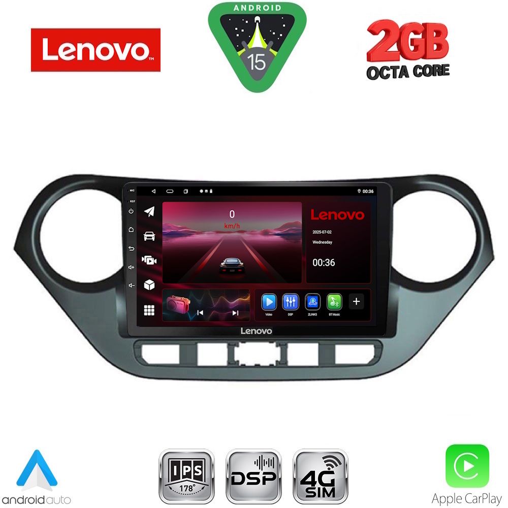 LENOVO LVF 5224_CPA (9inc) MULTIMEDIA TABLET for HYUNDAI i10 mod. 2014-2020 LENOVO LVF 5224_CPA (9inc) MULTIMEDIA TABLET for HYUNDAI i10 mod. 2014-2020