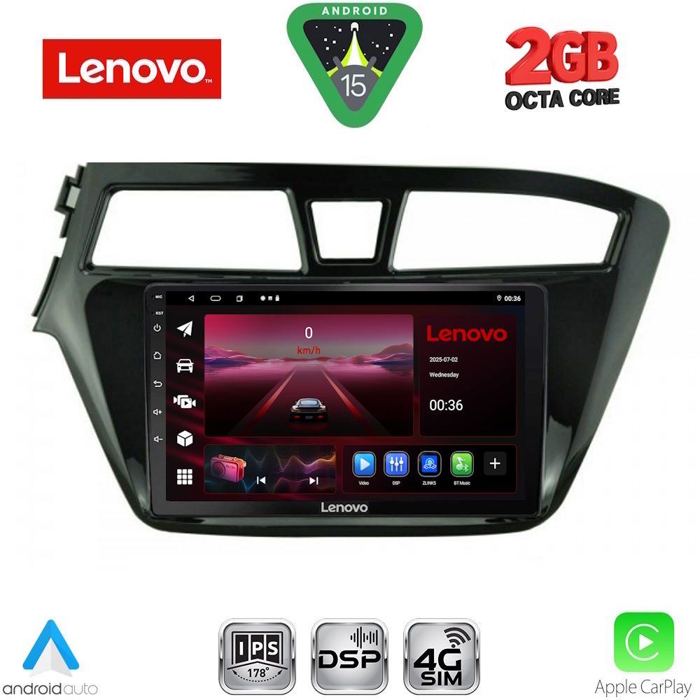 LENOVO LVF 5229_CPA (9inc) MULTIMEDIA TABLET for HYUNDAI i20 mod. 2014-2018 LENOVO LVF 5229_CPA (9inc) MULTIMEDIA TABLET for HYUNDAI i20 mod. 2014-2018