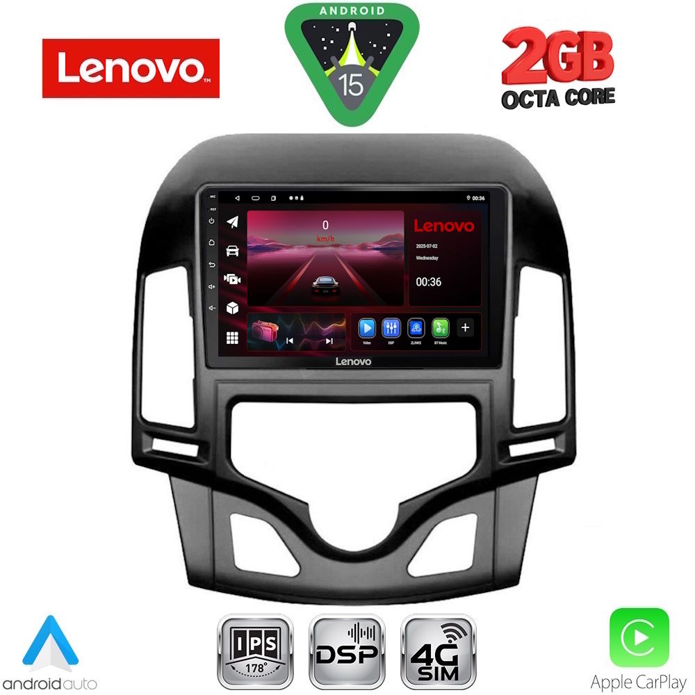 LENOVO LVF 5231_CPA CLIMA (9inc) MULTIMEDIA TABLET for HYUNDAI i30 mod. 2007-2012 LENOVO LVF 5231_CPA CLIMA (9inc) MULTIMEDIA TABLET for HYUNDAI i30 mod. 2007-2012