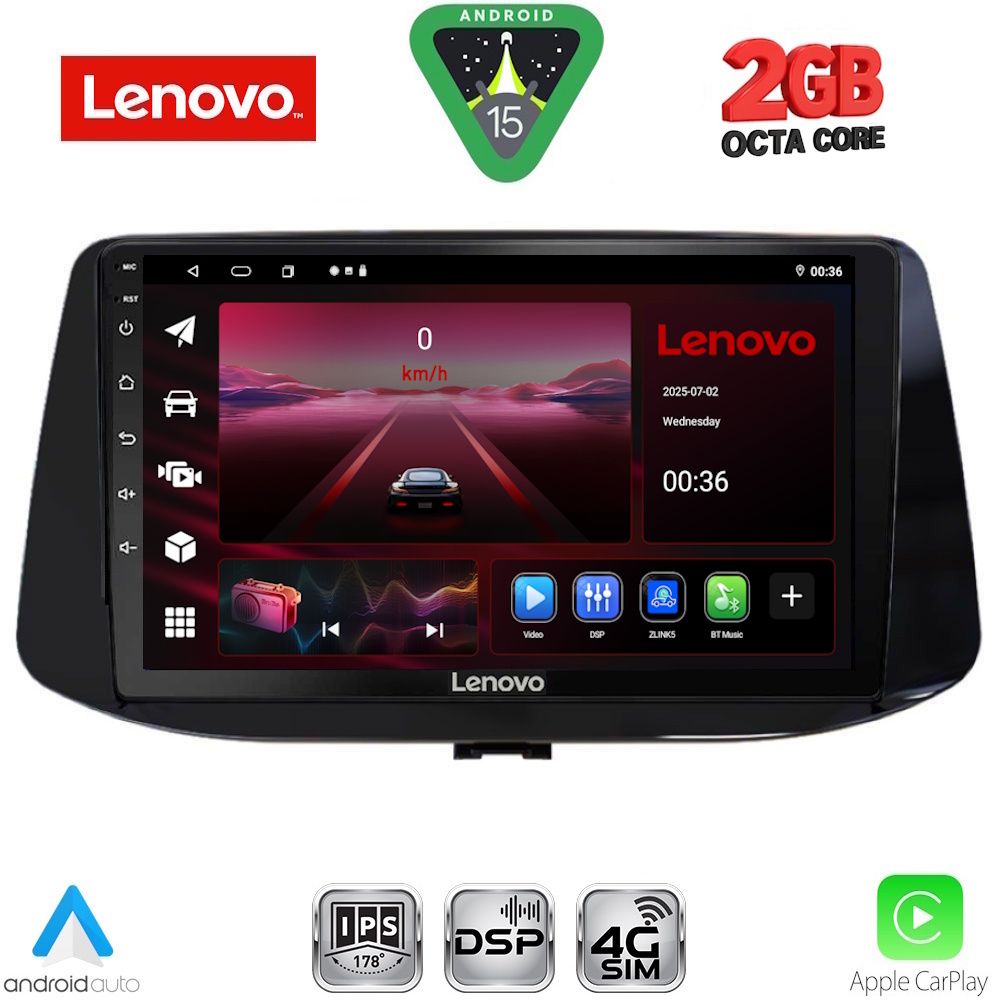 LENOVO LVF 5233_CPA (9inc) MULTIMEDIA TABLET for HYUNDAI i30 mod. 2018-2025 LENOVO LVF 5233_CPA (9inc) MULTIMEDIA TABLET for HYUNDAI i30 mod. 2018-2025