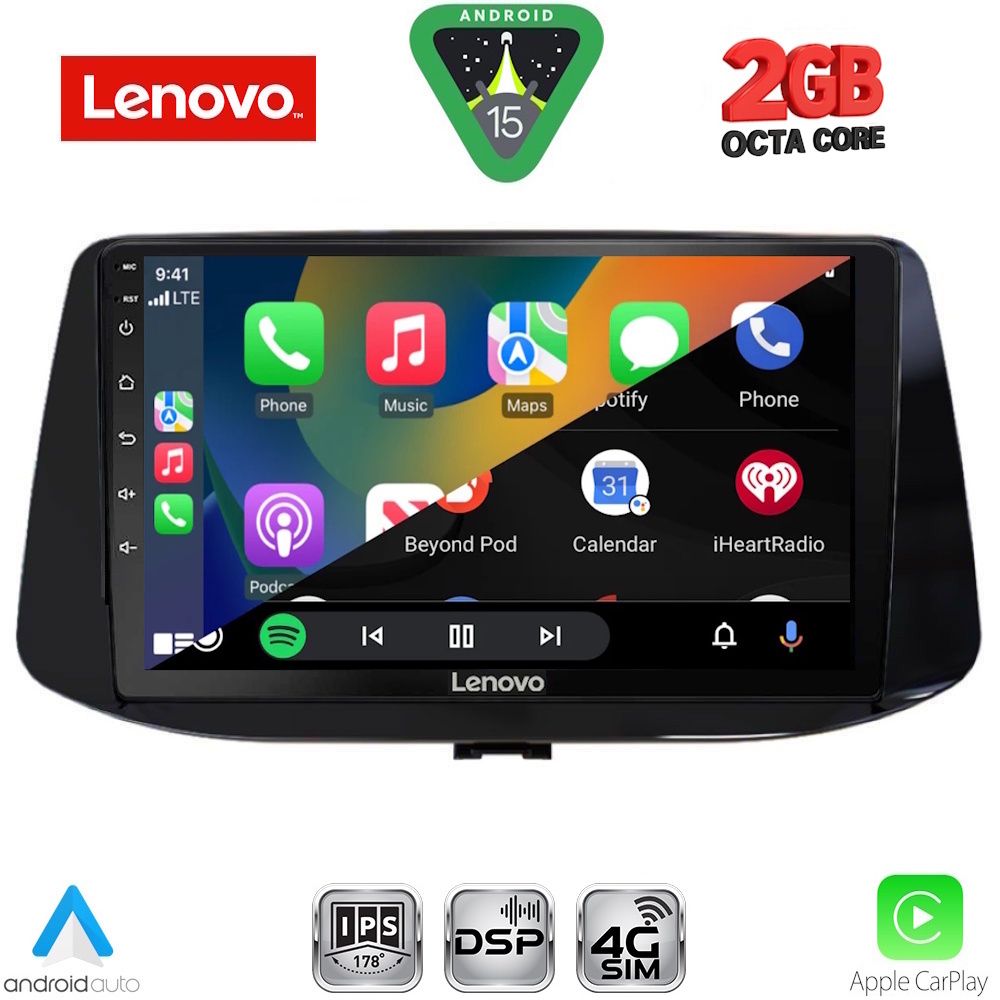 LENOVO LVF 5233_CPA (9inc) MULTIMEDIA TABLET for HYUNDAI i30 mod. 2018-2025 LENOVO LVF 5233_CPA (9inc) MULTIMEDIA TABLET for HYUNDAI i30 mod. 2018-2025