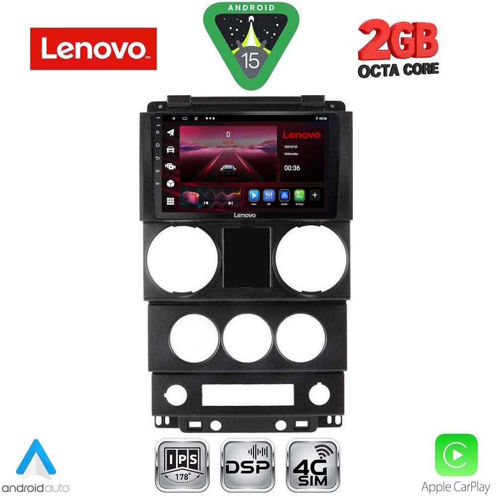 LENOVO LVF 5292_CPA (9inc) MULTIMEDIA TABLET for JEEP WRANGLER mod. 2006-2011 LENOVO LVF 5292_CPA (9inc) MULTIMEDIA TABLET for JEEP WRANGLER mod. 2006-2011