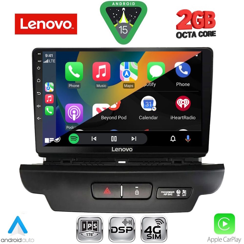 LENOVO LVF 5304_CPA (9inc) MULTIMEDIA TABLET for KIA CEED - XCEED mod. 2018-2022 LENOVO LVF 5304_CPA (9inc) MULTIMEDIA TABLET for KIA CEED - XCEED mod. 2018-2022