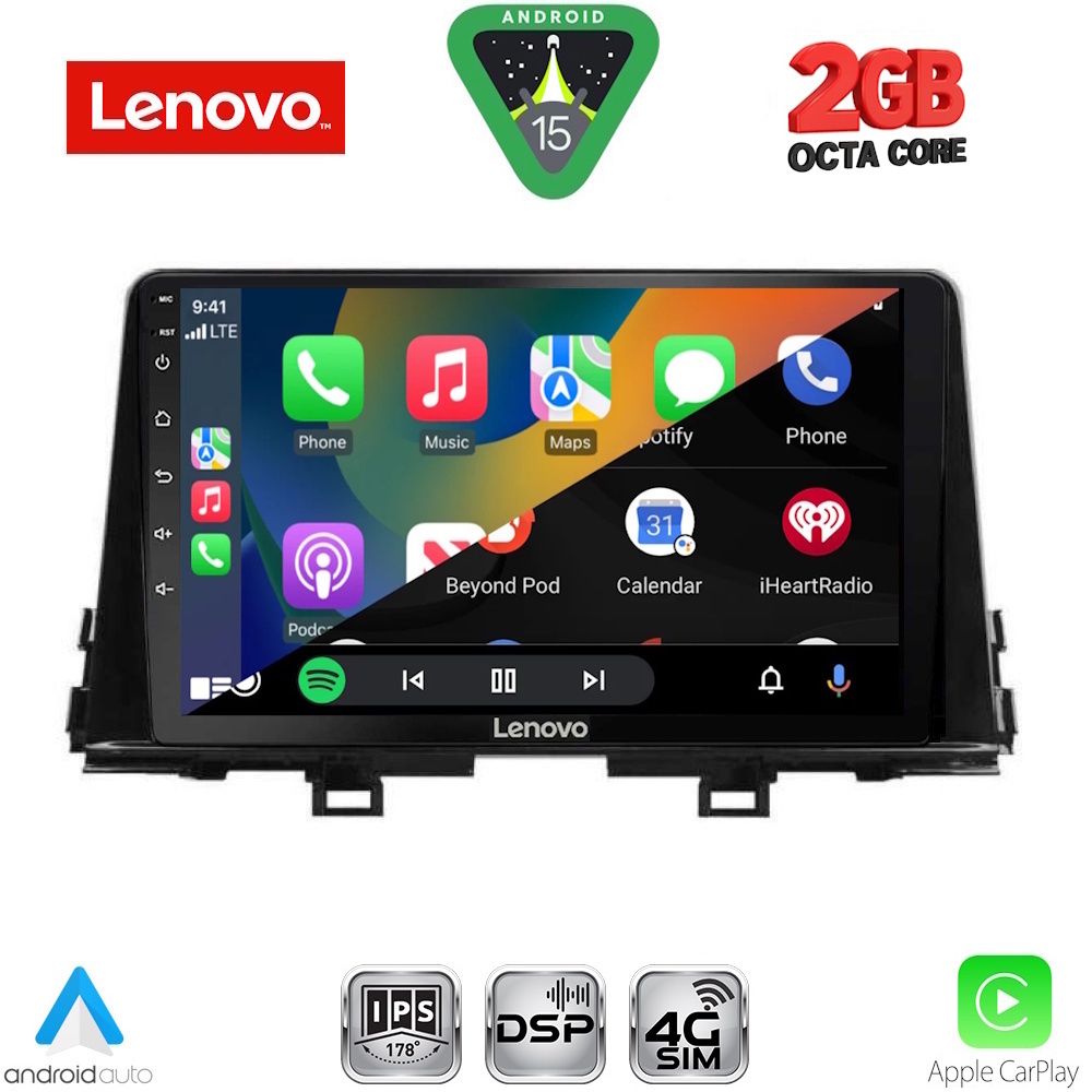 LENOVO LVF 5309_CPA (9inc) MULTIMEDIA TABLET for KIA PICANTO mod. 2017-2021 LENOVO LVF 5309_CPA (9inc) MULTIMEDIA TABLET for KIA PICANTO mod. 2017-2021