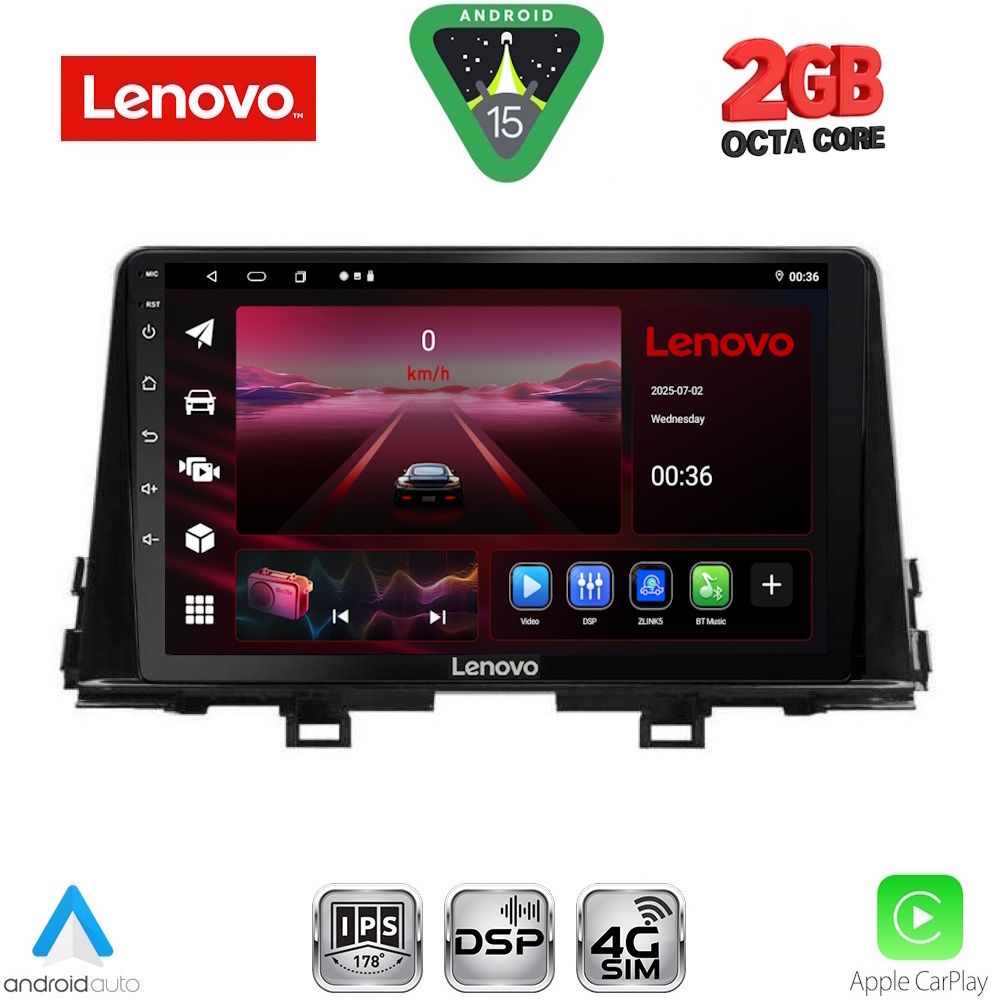LENOVO LVF 5310_CPA (9inc) MULTIMEDIA TABLET for KIA PICANTO mod. 2021-2026 LENOVO LVF 5310_CPA (9inc) MULTIMEDIA TABLET for KIA PICANTO mod. 2021-2026