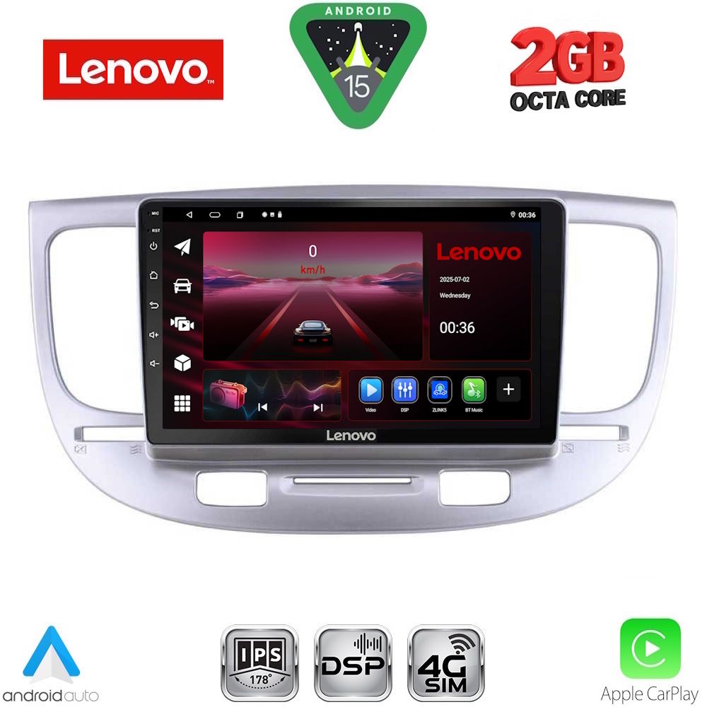 LENOVO LVF 5313_CPA (9inc) MULTIMEDIA TABLET for KIA RIO mod. 2005-2011 LENOVO LVF 5313_CPA (9inc) MULTIMEDIA TABLET for KIA RIO mod. 2005-2011