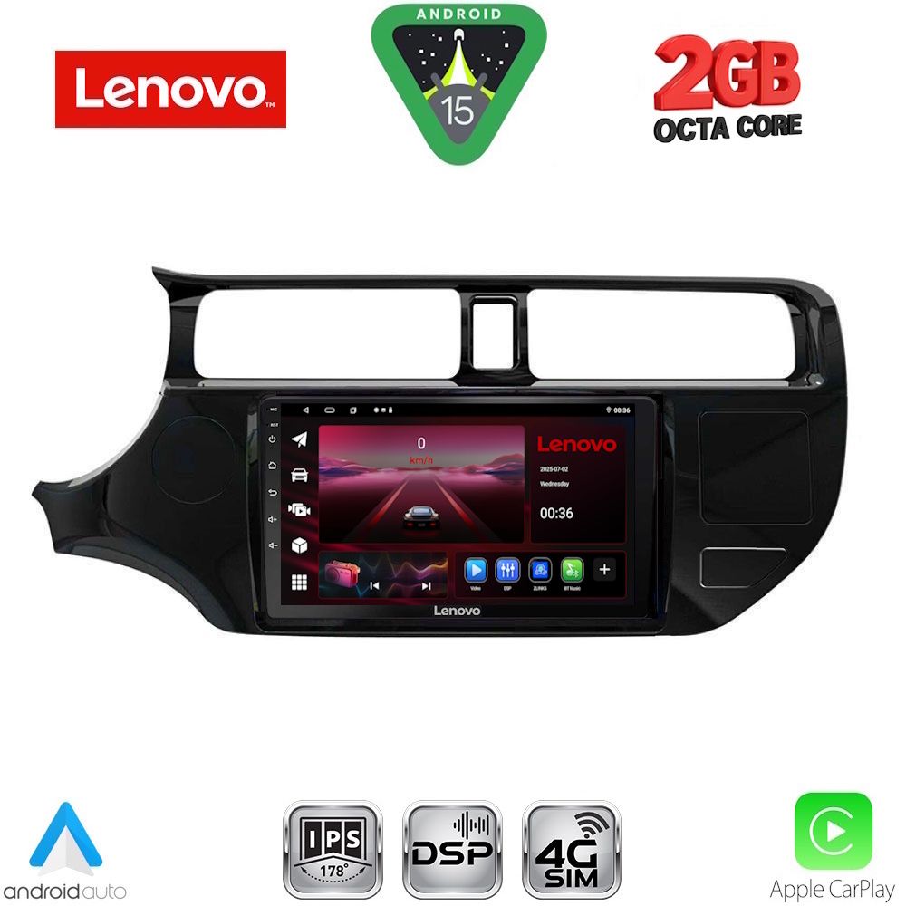 LENOVO LVF 5314_CPA (9inc) MULTIMEDIA TABLET for KIA RIO mod. 2012-2015 LENOVO LVF 5314_CPA (9inc) MULTIMEDIA TABLET for KIA RIO mod. 2012-2015