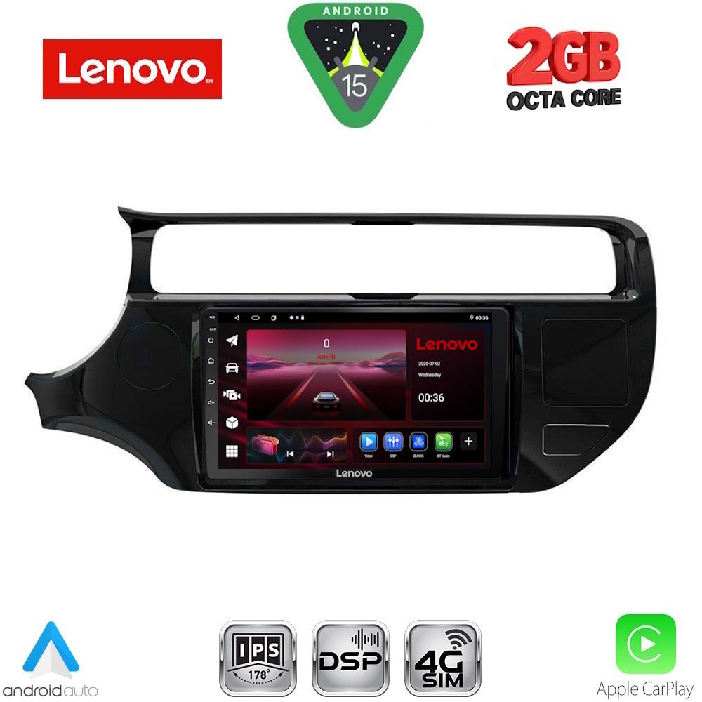LENOVO LVF 5315_CPA (9inc) MULTIMEDIA TABLET for KIA RIO mod. 2015-2018 LENOVO LVF 5315_CPA (9inc) MULTIMEDIA TABLET for KIA RIO mod. 2015-2018
