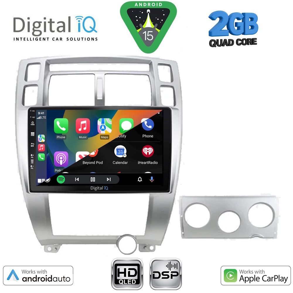 DIGITAL IQ BXC 3241SL_CPAA (10inc) MULTIMEDIA TABLET for HYUNDAI TUCSON mod. 2004-2010 (SILVER) DIGITAL IQ BXC 3241SL_CPAA (10inc) MULTIMEDIA TABLET for HYUNDAI TUCSON mod. 2004-2010 (SILVER)