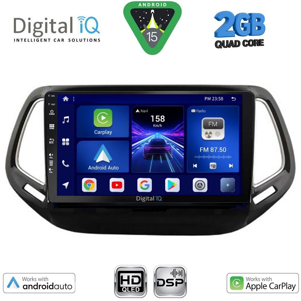 DIGITAL IQ BXC 3278_CPAA (10inc) MULTIMEDIA TABLET for JEEP COMPASS mod. 2016-2021 DIGITAL IQ BXC 3278_CPAA (10inc) MULTIMEDIA TABLET for JEEP COMPASS mod. 2016-2021