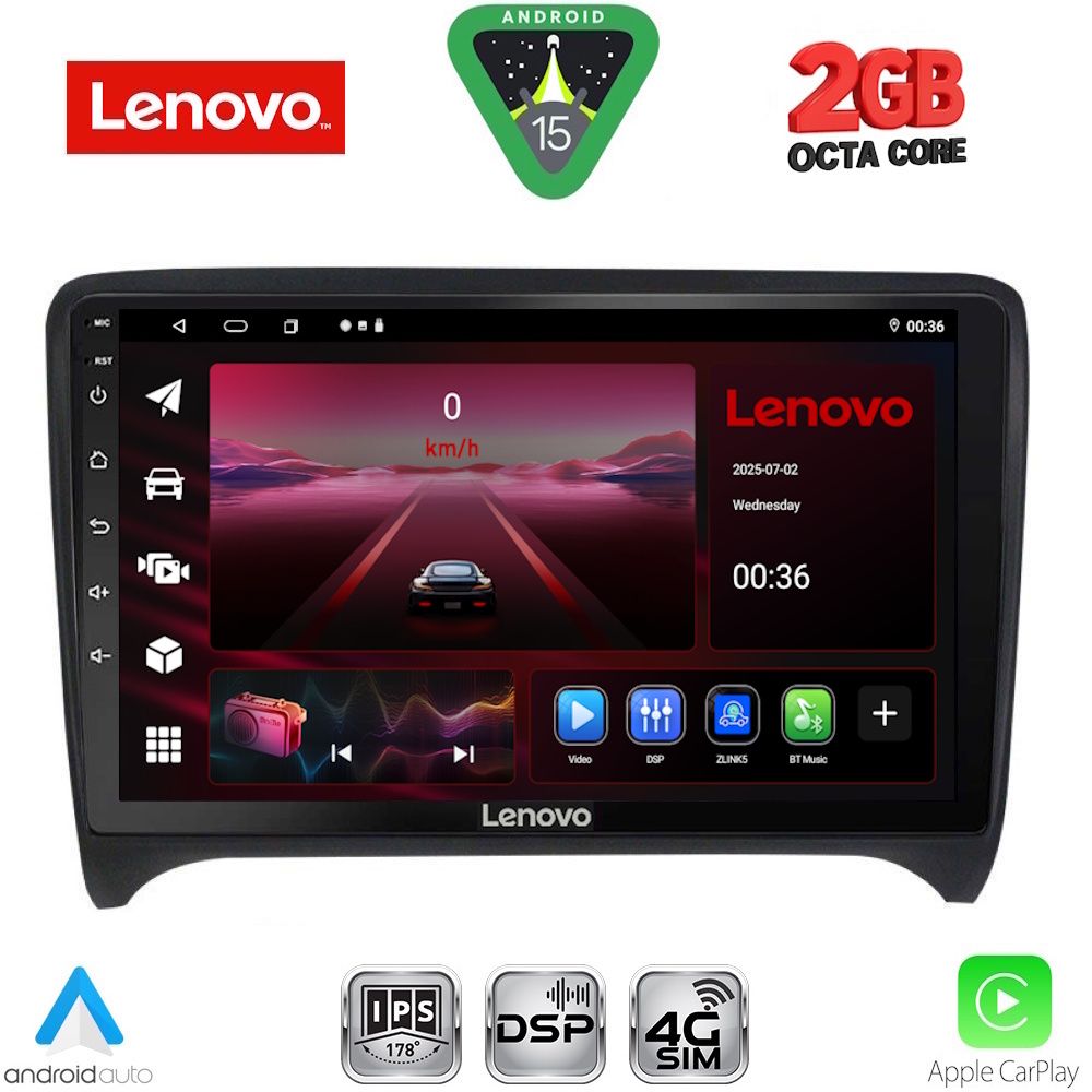 LENOVO LVF 5009_CPA (9inc) MULTIMEDIA TABLET for AUDI TT mod. 2007-2015 LENOVO LVF 5009_CPA (9inc) MULTIMEDIA TABLET for AUDI TT mod. 2007-2015