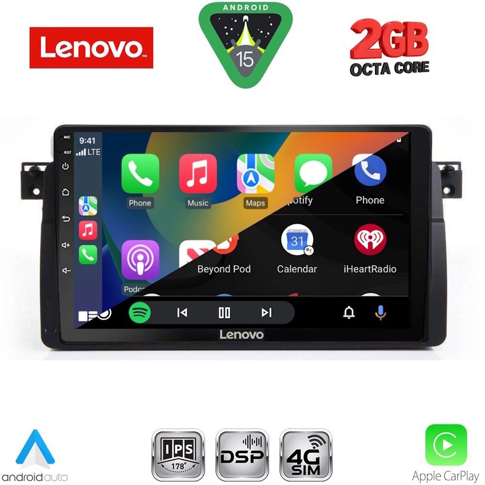 LENOVO LVF 5042_CPA (9inc) MULTIMEDIA TABLET for BMW E46 mod. 1998-2005 LENOVO LVF 5042_CPA (9inc) MULTIMEDIA TABLET for BMW E46 mod. 1998-2005
