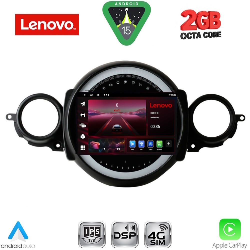 LENOVO LVF 5064_CPA (9inc) MULTIMEDIA TABLET for MINI COOPER (R56-R57) mod. 2006-2014 - CLUBMAN (R55) mod. 2007-2014 LENOVO LVF 5064_CPA (9inc) MULTIMEDIA TABLET for MINI COOPER (R56-R57) mod. 2006-2014 - CLUBMAN (R55) mod. 2007-2014