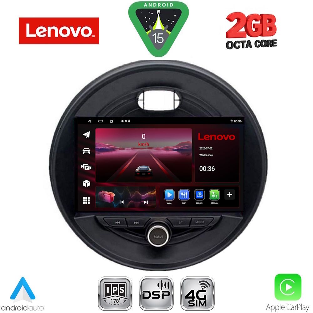 LENOVO LVF 5066_CPA (9inc) MULTIMEDIA TABLET for MINI COOPER (F55-56-F57) mod. 2015-2024 CLUBMAN (F54) mod. 2015-2024 ROADSTER (F59) mod. 2014-2024 COUNTRYMAN (F60) mod. 2016-2024 LENOVO LVF 5066_CPA (9inc) MULTIMEDIA TABLET for MINI COOPER (F55-56-F57) mod. 2015-2024 CLUBMAN (F54) mod. 2015-2024 ROADSTER (F59) mod. 2014-2024 COUNTRYMAN (F60) mod. 2016-2024