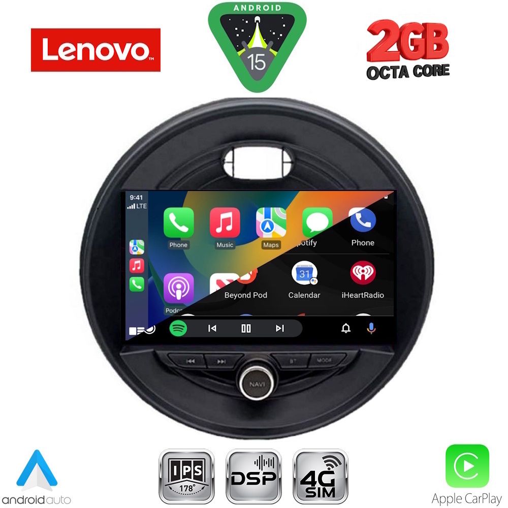 LENOVO LVF 5066_CPA (9inc) MULTIMEDIA TABLET for MINI COOPER (F55-56-F57) mod. 2015-2024 CLUBMAN (F54) mod. 2015-2024 ROADSTER (F59) mod. 2014-2024 COUNTRYMAN (F60) mod. 2016-2024 LENOVO LVF 5066_CPA (9inc) MULTIMEDIA TABLET for MINI COOPER (F55-56-F57) mod. 2015-2024 CLUBMAN (F54) mod. 2015-2024 ROADSTER (F59) mod. 2014-2024 COUNTRYMAN (F60) mod. 2016-2024