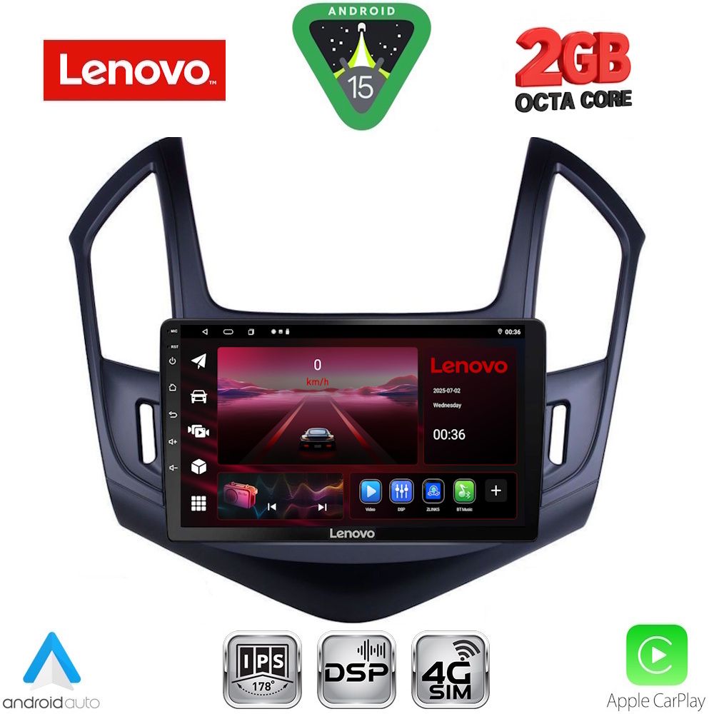 LENOVO LVF 5077_CPA (9inc) MULTIMEDIA TABLET for CHEVROLET CRUZE mod. 2013-2015 LENOVO LVF 5077_CPA (9inc) MULTIMEDIA TABLET for CHEVROLET CRUZE mod. 2013-2015