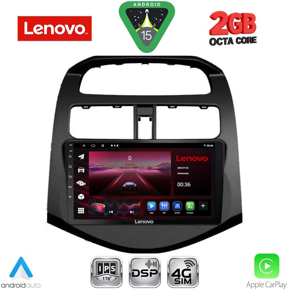 LENOVO LVF 5078_CPA (9inc) MULTIMEDIA TABLET for CHEVROLET SPARK mod. 2009-2015 LENOVO LVF 5078_CPA (9inc) MULTIMEDIA TABLET for CHEVROLET SPARK mod. 2009-2015