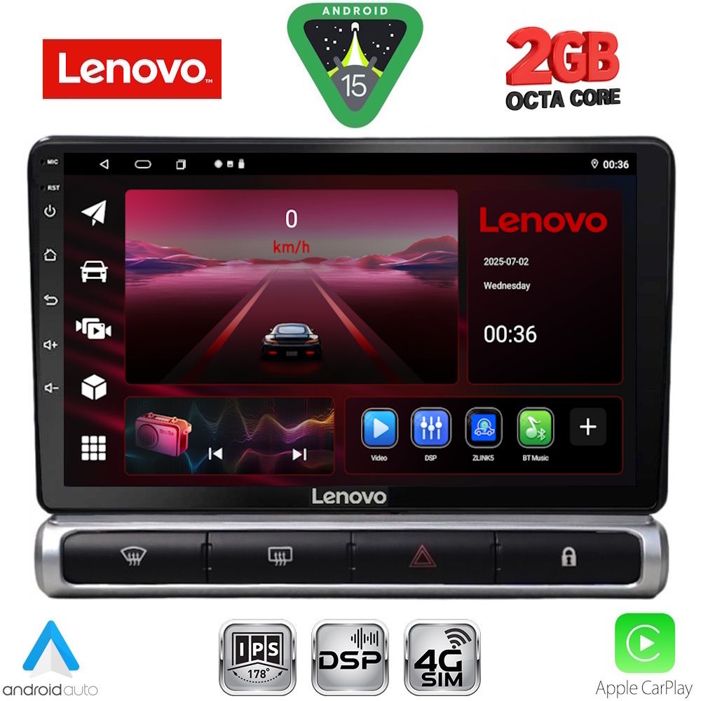 LENOVO LVF 5093H_CPA (9inc) MULTIMEDIA TABLET for CITROEN C3 - DS3 mod. 2016-2024 High Version LENOVO LVF 5093H_CPA (9inc) MULTIMEDIA TABLET for CITROEN C3 - DS3 mod. 2016-2024 High Version
