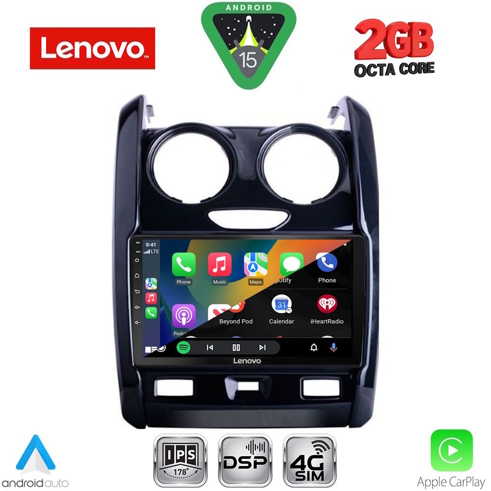 LENOVO LVF 5103_CPA (9inc) MULTIMEDIA TABLET for DACIA DUSTER mod. 2012-2019 LENOVO LVF 5103_CPA (9inc) MULTIMEDIA TABLET for DACIA DUSTER mod. 2012-2019