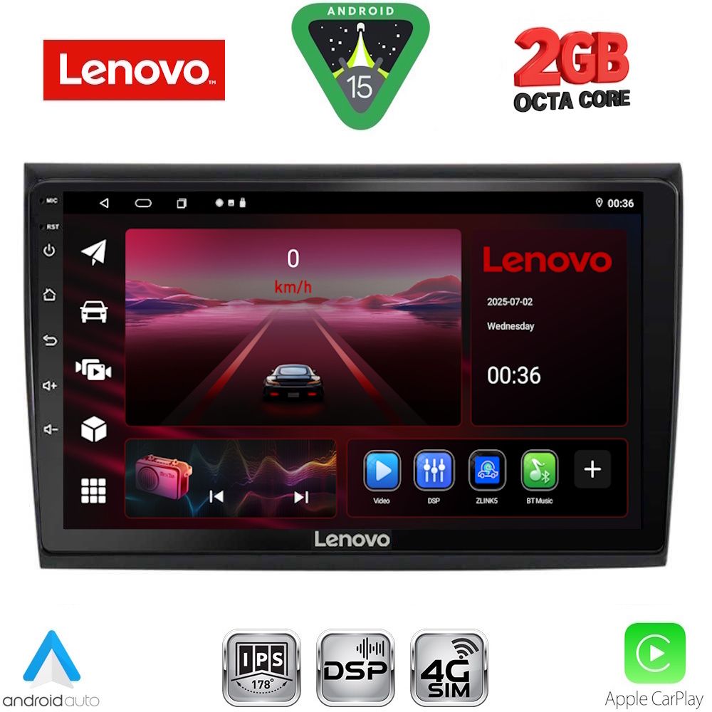 LENOVO LVF 5136_CPA (9inc) MULTIMEDIA TABLET for FIAT BRAVO mod. 2007-2019 LENOVO LVF 5136_CPA (9inc) MULTIMEDIA TABLET for FIAT BRAVO mod. 2007-2019