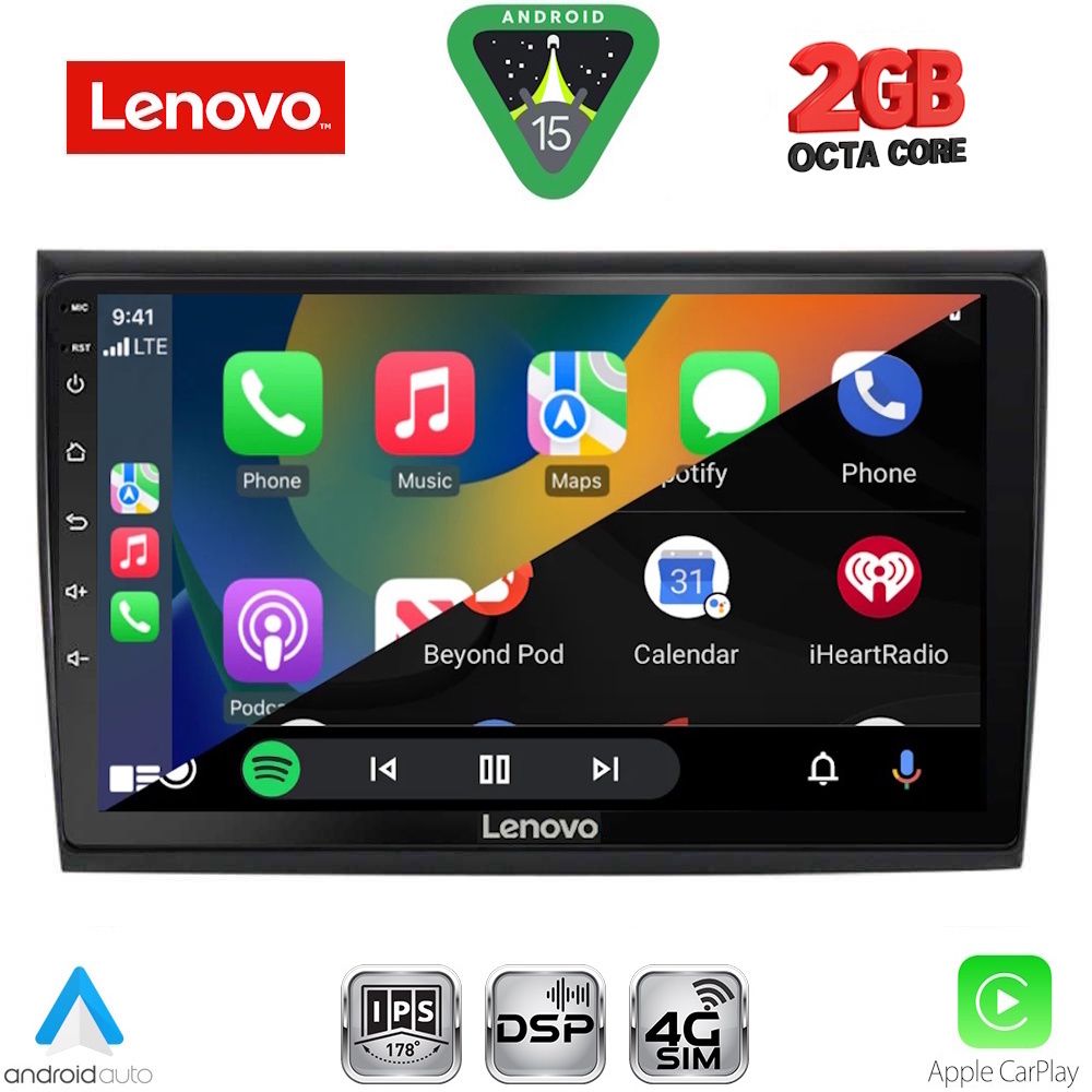 LENOVO LVF 5136_CPA (9inc) MULTIMEDIA TABLET for FIAT BRAVO mod. 2007-2019 LENOVO LVF 5136_CPA (9inc) MULTIMEDIA TABLET for FIAT BRAVO mod. 2007-2019