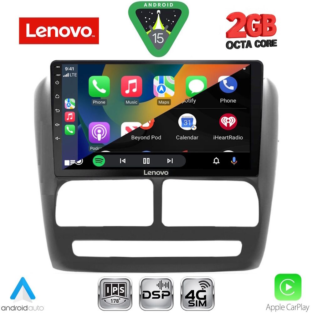 LENOVO LVF 5137_CPA (9inc) MULTIMEDIA TABLET for FIAT DOBLO mod. 2010-2015 LENOVO LVF 5137_CPA (9inc) MULTIMEDIA TABLET for FIAT DOBLO mod. 2010-2015