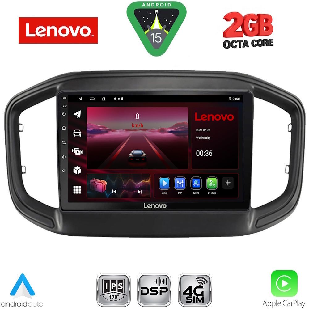 LENOVO LVF 5147_CPA (9inc) MULTIMEDIA TABLET for FIAT STRADA mod. 2020-2026 LENOVO LVF 5147_CPA (9inc) MULTIMEDIA TABLET for FIAT STRADA mod. 2020-2026