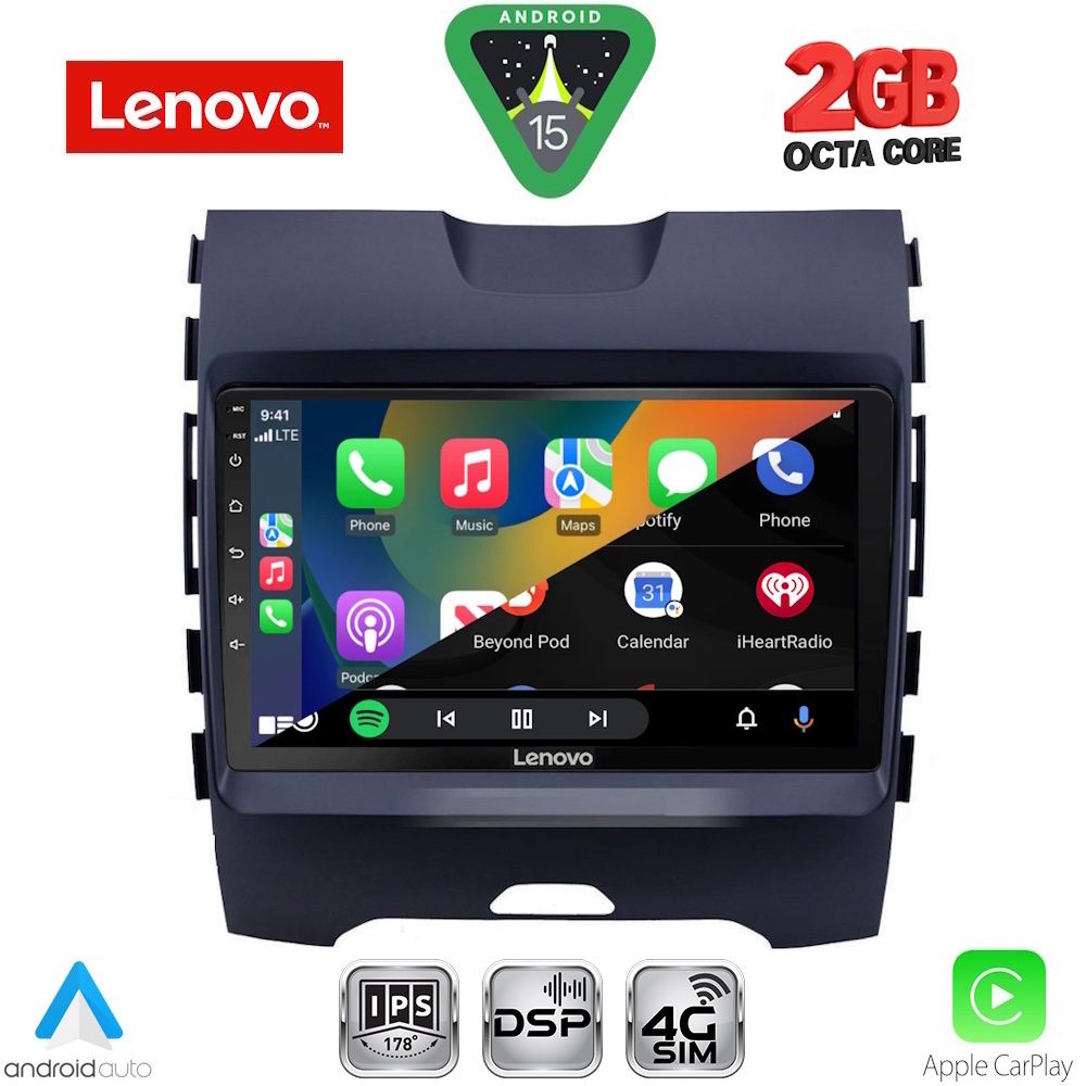 LENOVO LVF 5152_CPA (9inc) MULTIMEDIA TABLET for FORD EDGE mod. 2015-2023 LENOVO LVF 5152_CPA (9inc) MULTIMEDIA TABLET for FORD EDGE mod. 2015-2023