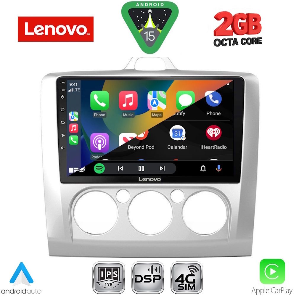 LENOVO LVF 5156SL_CPA A/C (9inc) MULTIMEDIA TABLET for FORD FOCUS mod. 2005-2012 (SILVER) LENOVO LVF 5156SL_CPA A/C (9inc) MULTIMEDIA TABLET for FORD FOCUS mod. 2005-2012 (SILVER)