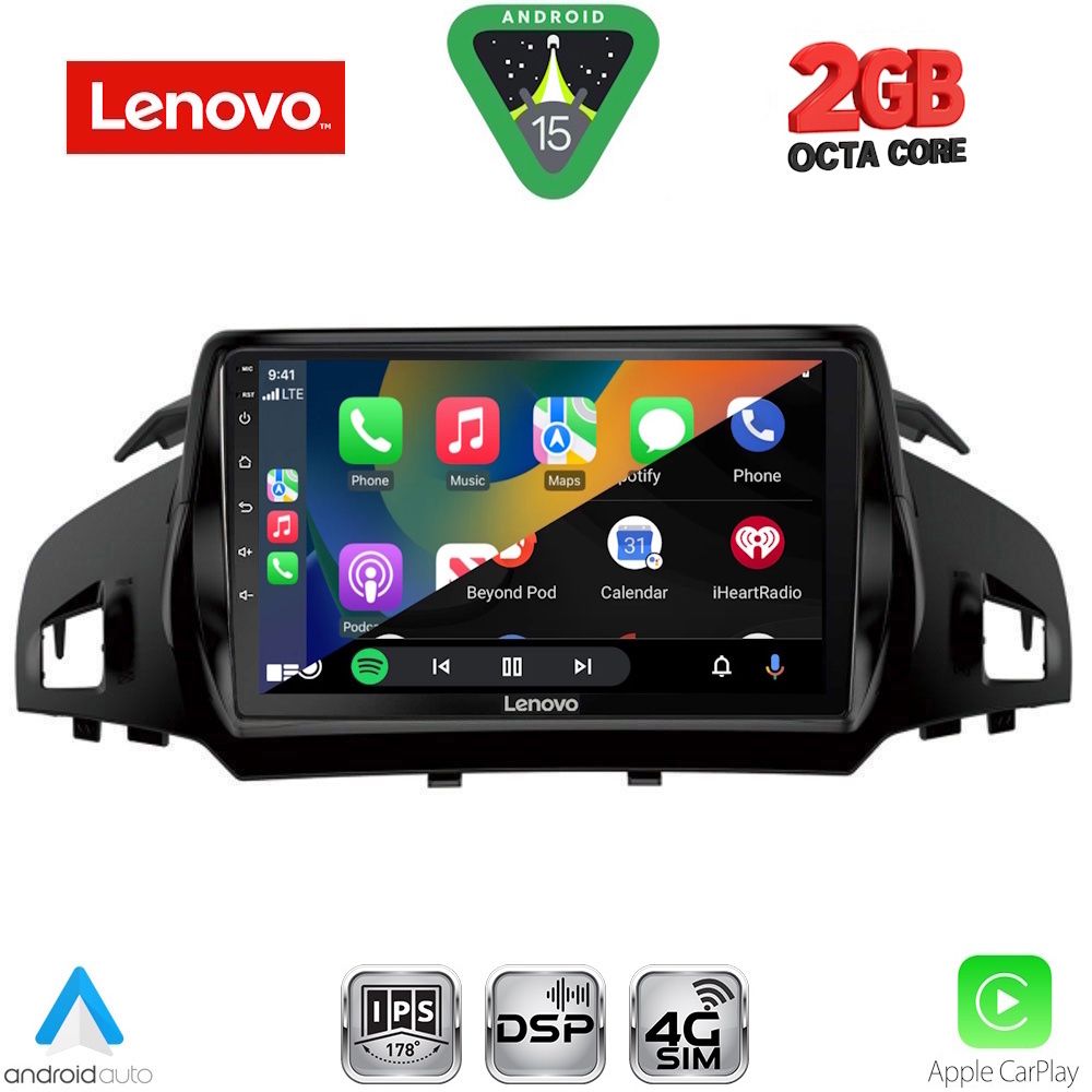 LENOVO LVF 5160_CPA (9inc) MULTIMEDIA TABLET for FORD KUGA mod. 2013-2019 – CMAX mod. 2011-2020 LENOVO LVF 5160_CPA (9inc) MULTIMEDIA TABLET for FORD KUGA mod. 2013-2019 – CMAX mod. 2011-2020