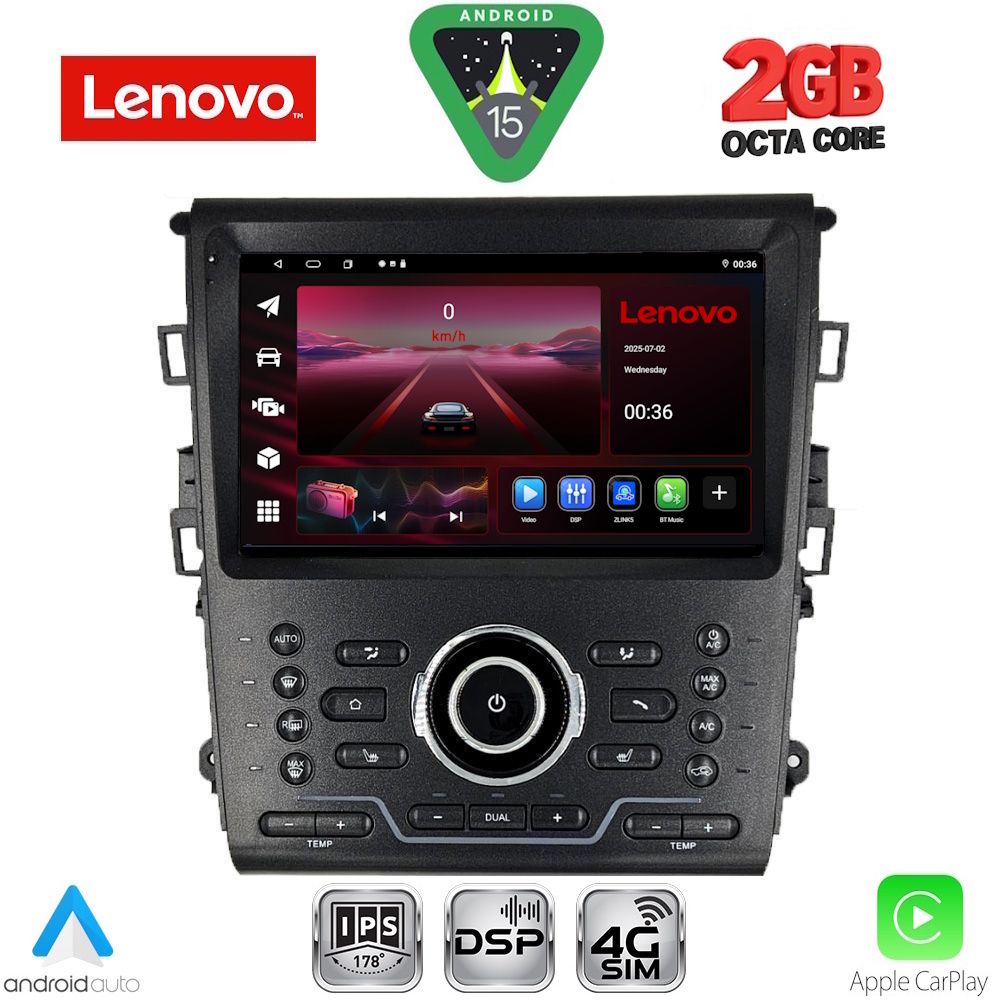 LENOVO LVF 5164_CPA CLIMA (9inc) MULTIMEDIA TABLET for FORD MONDEO mod. 2014-2023 LENOVO LVF 5164_CPA CLIMA (9inc) MULTIMEDIA TABLET for FORD MONDEO mod. 2014-2023