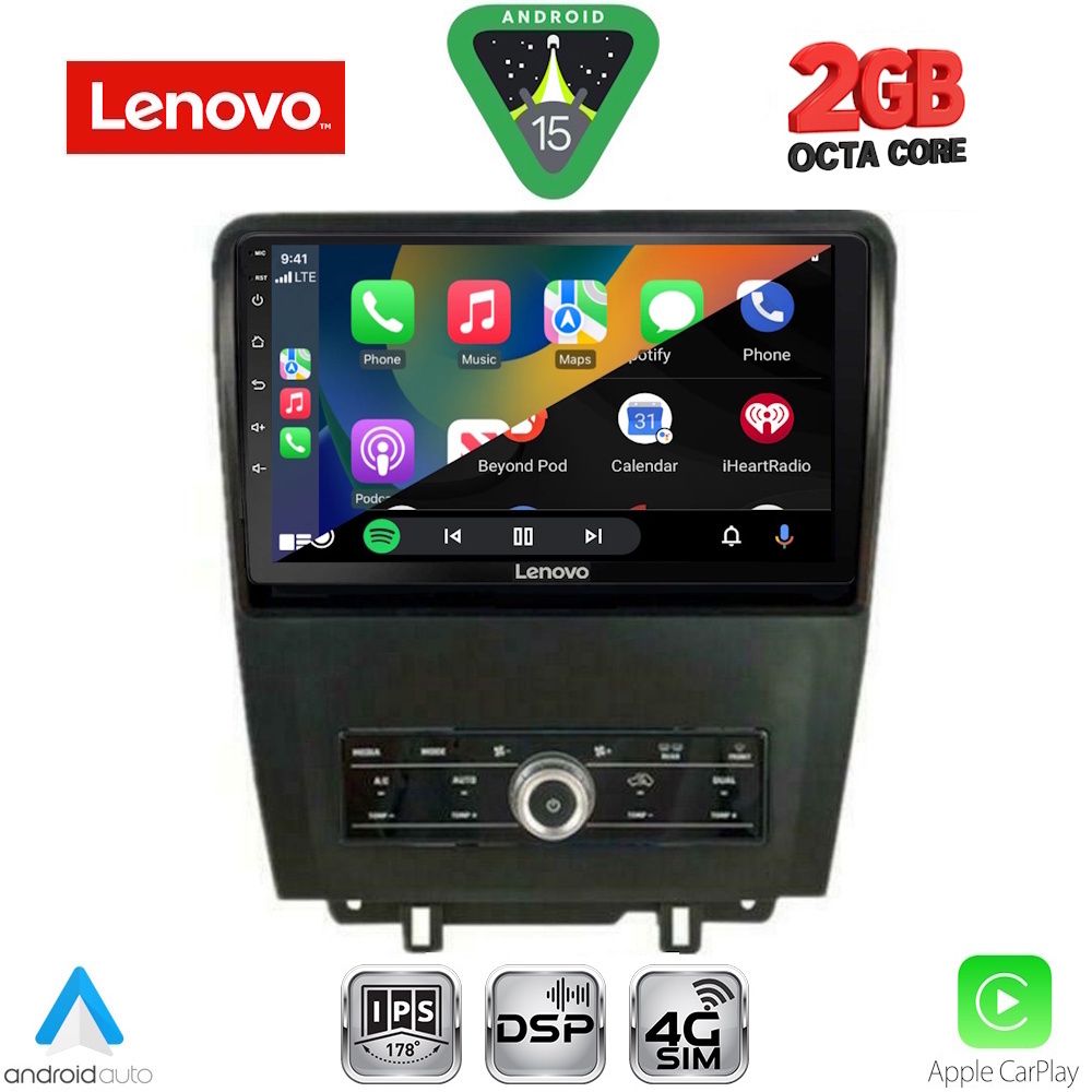 LENOVO LVF 5165_CPA (9inc) MULTIMEDIA TABLET for FORD MUSTANG mod. 2010-2015 LENOVO LVF 5165_CPA (9inc) MULTIMEDIA TABLET for FORD MUSTANG mod. 2010-2015