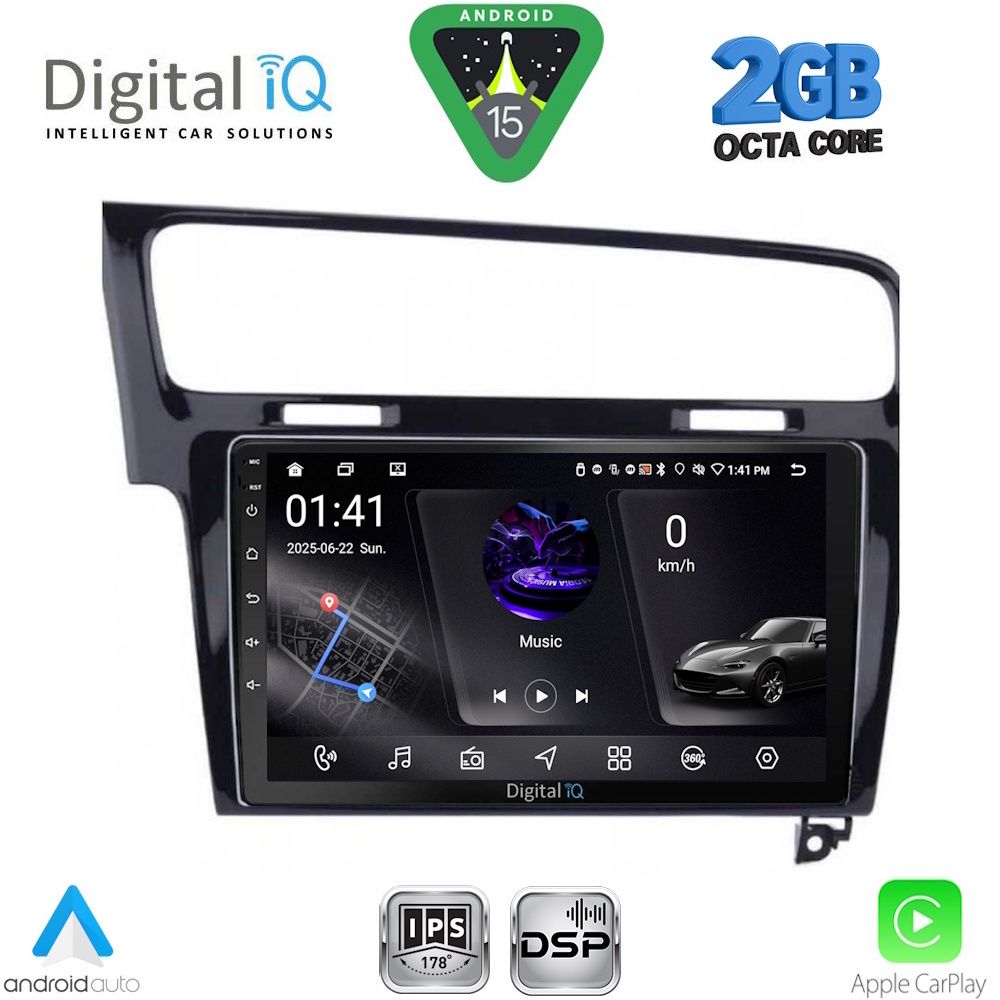 DIGITAL IQ RSF 4747BL_CPA (10inc) MULTIMEDIA TABLET for VW GOLF 7 mod. 2013-2020 DIGITAL IQ RSF 4747BL_CPA (10inc) MULTIMEDIA TABLET for VW GOLF 7 mod. 2013-2020